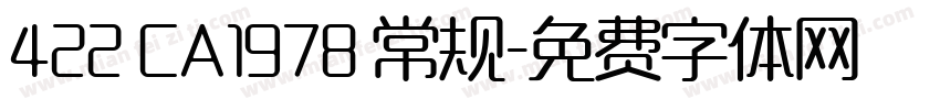 422 CA1978 常规字体转换